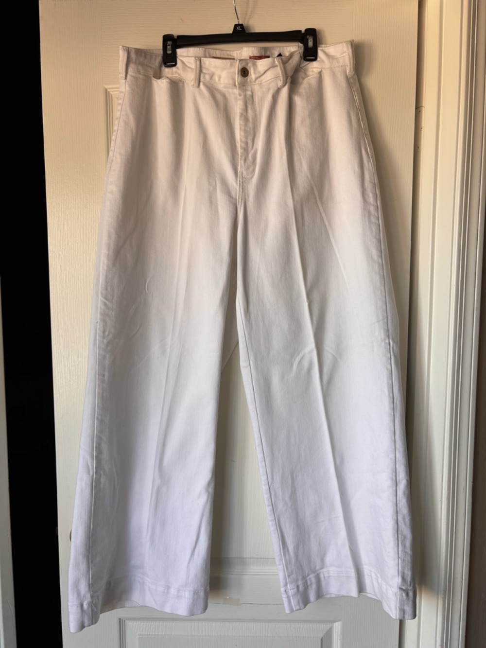 Pilcro by Anthropologie The Skipper White Wide Leg Jeans women’s size 18W plus